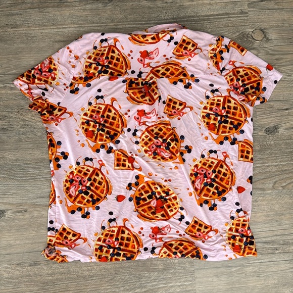 soma cool nights waffle pajama button up shirt - Picture 4 of 4
